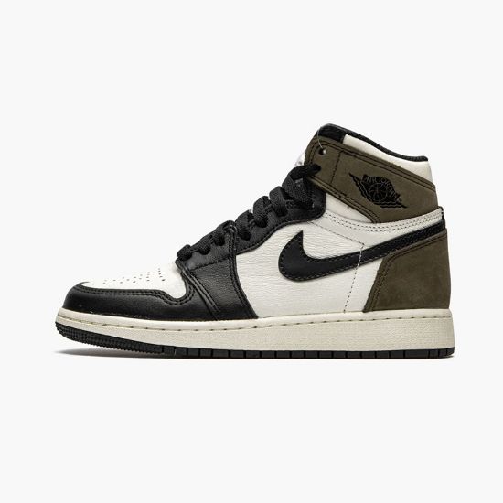 mens air jordan retro 1 high og black mocha