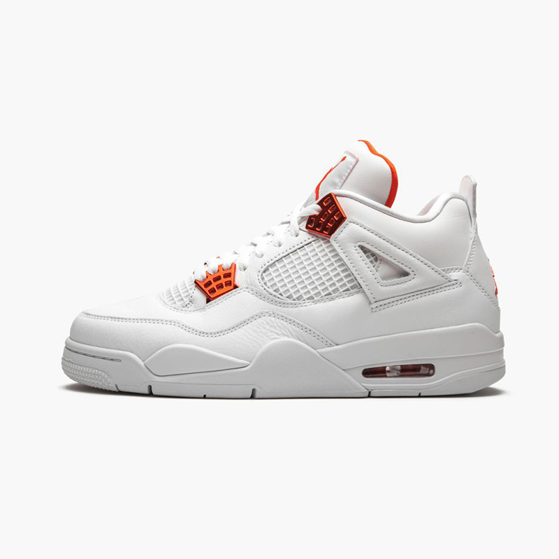 retro 4 orange metallic