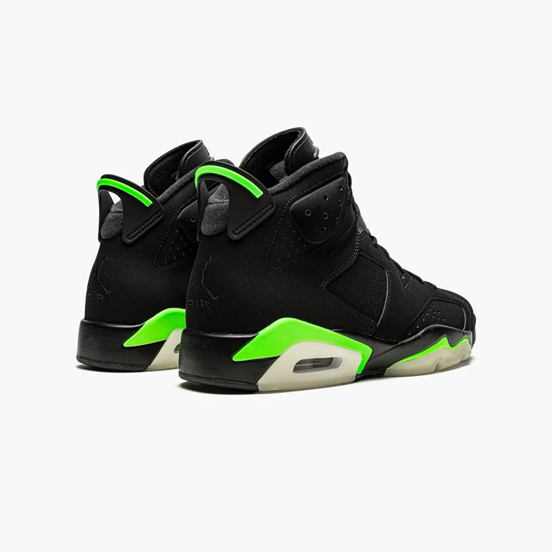 gs aj 6 retro black electricgreen