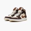 Wmns Air Jordan 1 Mid SE "Cream Dark Chocolate" DO6699-200