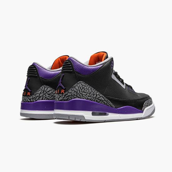 air jordan 3 retro black court purple