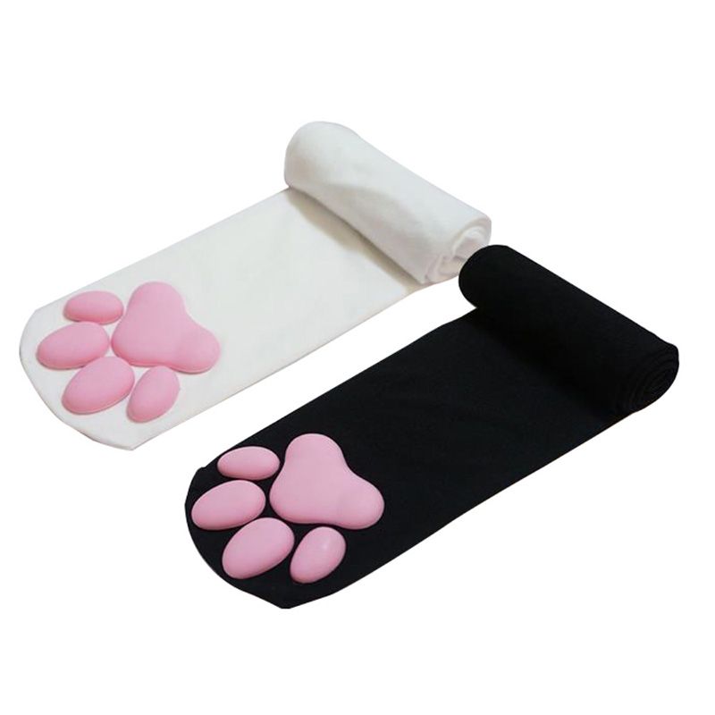 Thigh High Cute Cat Paw Pad Stockings for Girls and Women - MeetIDEA