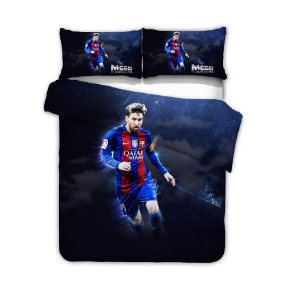 Custom Printed Lionel Messi Bedding Set for Kids Duvet Cover